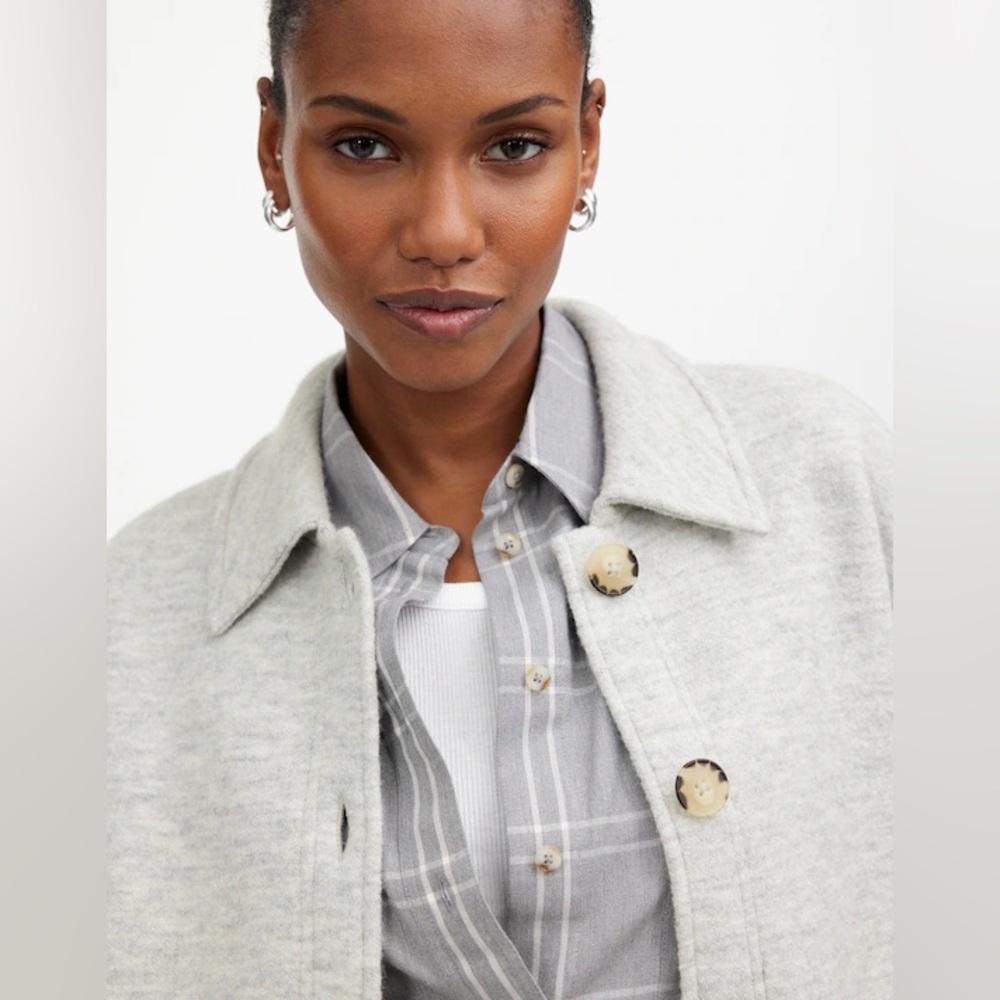 Madewell Boiled Merino Wool Sweater Shirt Jacket - Picture 4 of 12
